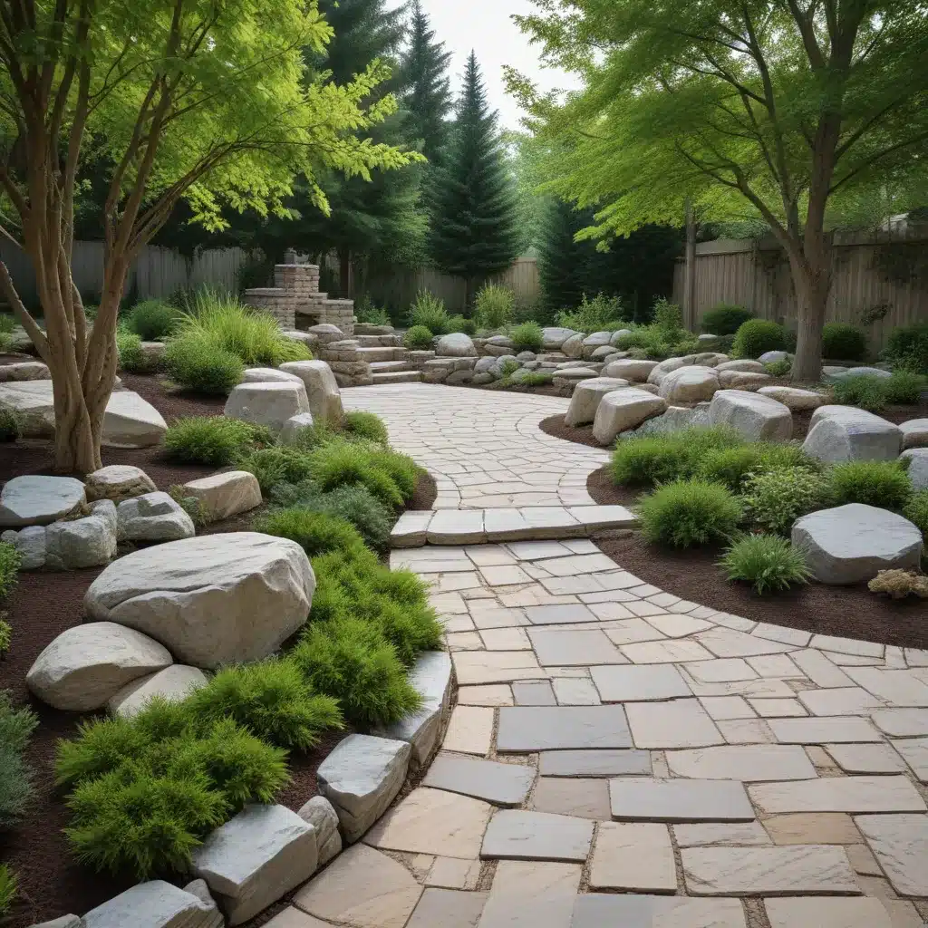 Hardscape Harmony: Blending Trees and Stonework for Visually Striking Landscapes